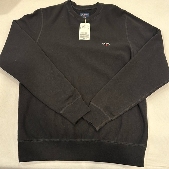 Noah Black 100% Cotton Crewneck Sweater S